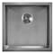Whitehaus 16 Gauge Sgl Bowl Linen Textured Dual-Mount Sink Set, Gunmetal WHNPL1818-GM - alternate 2